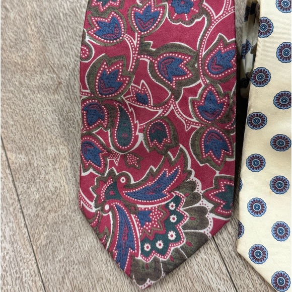 Lot of 3 Vintage Bert Pulitzer Mens Tie Pattern 100% Silk Made In USA - Picture 2 of 7